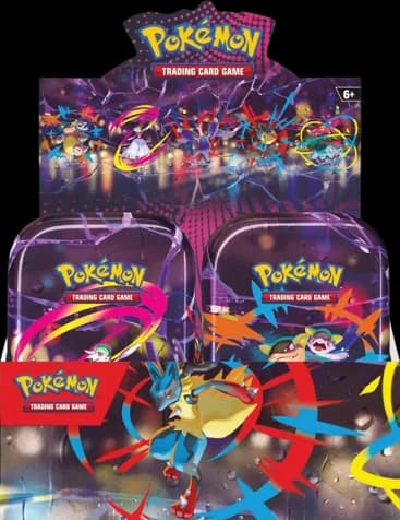 Mega Evolution Mega Heroes Mini Tin Display