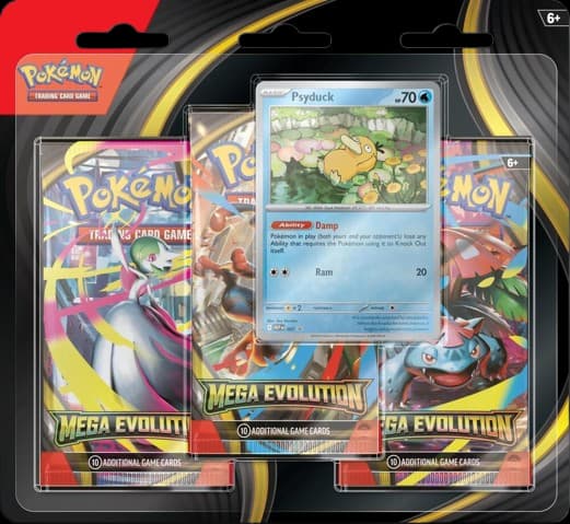 Mega Evolution 3-Pack Blister - Psyduck – Blister