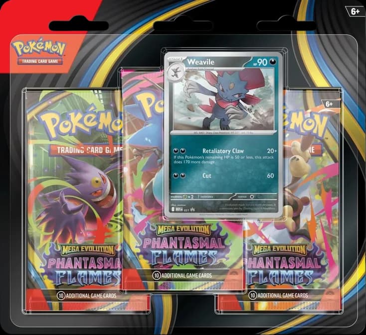 Phantasmal Flames 3-Pack Blister - Weavile – Blister