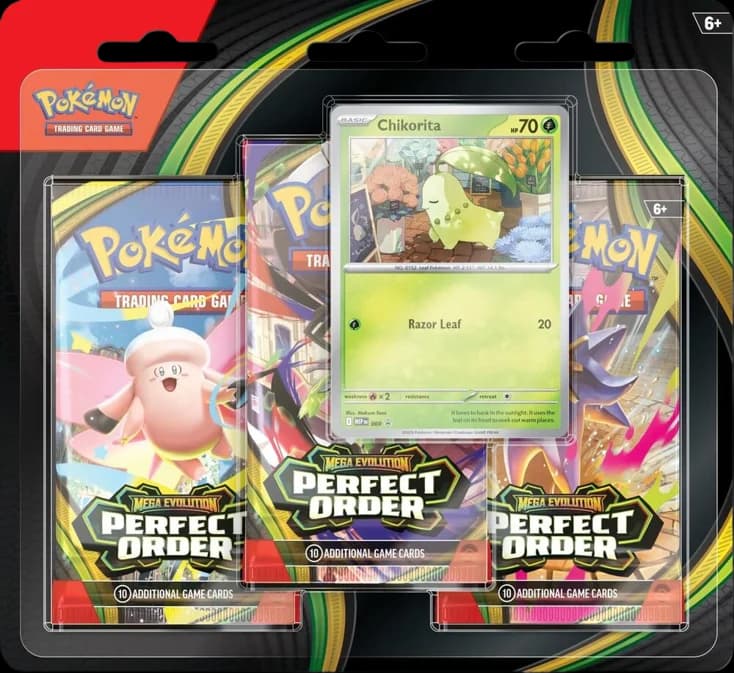 Perfect Order 3 Pack Blister (Chikorita) – Blister