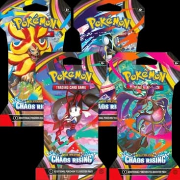 Chaos Rising Sleeved Booster Pack Art Bundle (Set of 4)