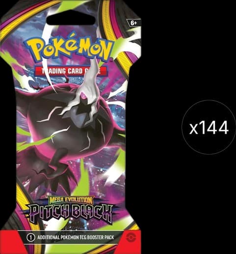 Pitch Black Sleeved Booster Case – Booster Pack