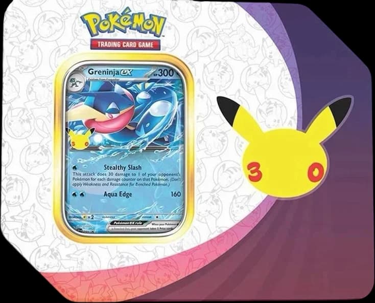 30th Celebration ex Tin [Greninja ex] (Retail Version)
