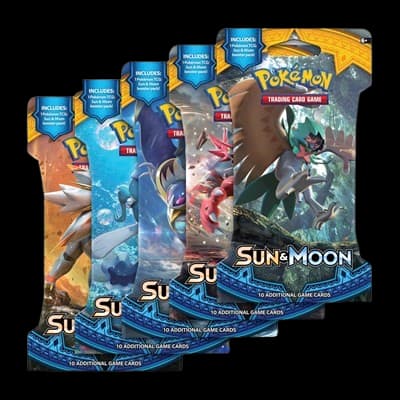 Sun & Moon Sleeved Booster Pack Art Bundle (Set of 5)