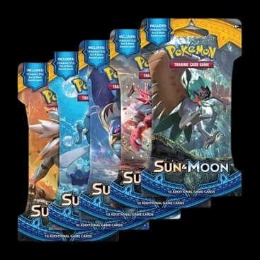 Sun & Moon Sleeved Booster Pack Art Bundle (Set of 5)