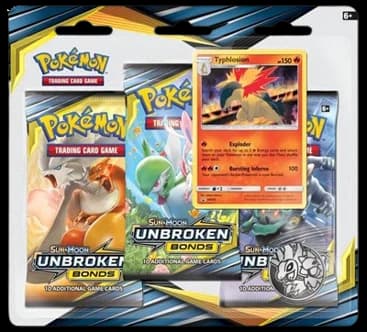 Unbroken Bonds 3-Pack Blister - Typhlosion