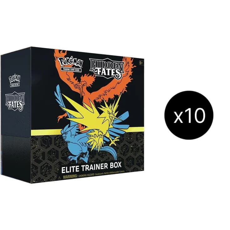 Hidden Fates Elite Trainer Box Case – Elite Trainer Box