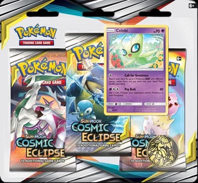Cosmic Eclipse 3-Pack Blister - Celebi – Blister