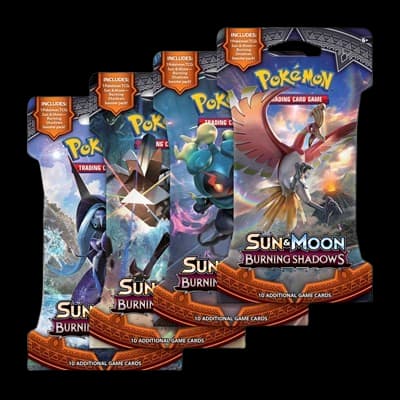 Burning Shadows Sleeved Booster Pack Art Bundle (Set of 4) – Booster Pack