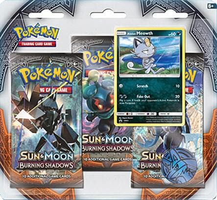 Burning Shadows 3-Pack Blister - Alolan Meowth – Blister