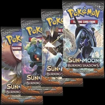 Burning Shadows Booster Pack Art Bundle (Set of 4)