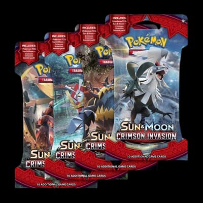 Crimson Invasion Sleeved Booster Pack Art Bundle (Set of 4) – Booster Pack