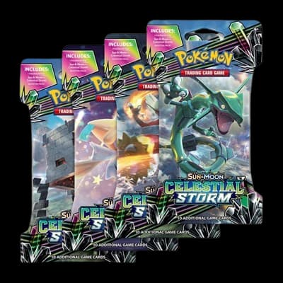 Celestial Storm Sleeved Booster Pack Art Bundle (Set of 4) – Booster Pack