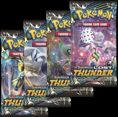 Lost Thunder Booster Pack Art Bundle (Set of 4) – Booster Pack