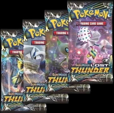 Lost Thunder Booster Pack Art Bundle (Set of 4)