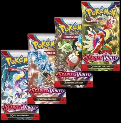 Scarlet & Violet Booster Pack Art Bundle (Set of 4) – Booster Pack