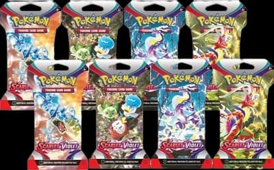 Scarlet & Violet Sleeved Booster Pack Bundle (Set of 8) – Booster Pack