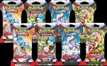 Scarlet & Violet Sleeved Booster Pack Bundle (Set of 8)