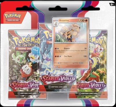 Scarlet & Violet 3-Pack Blister - Arcanine – Blister