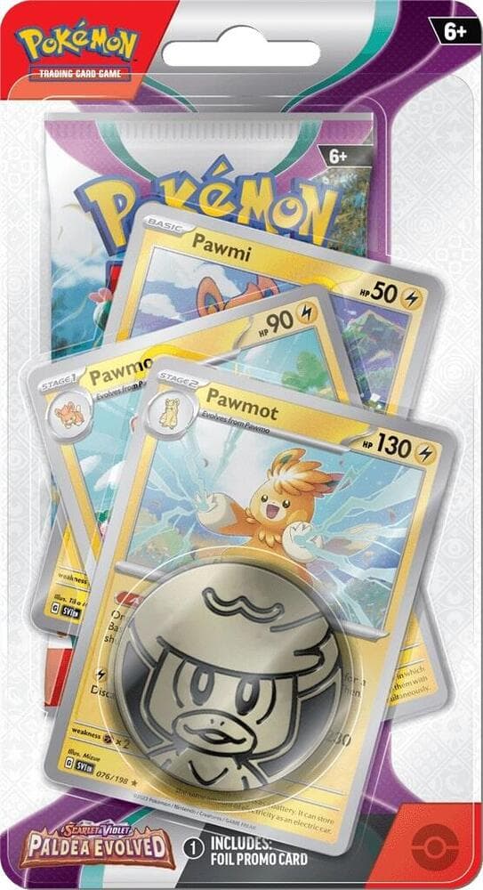 Paldea Evolved Premium Checklane Blister - Pawmot – Blister