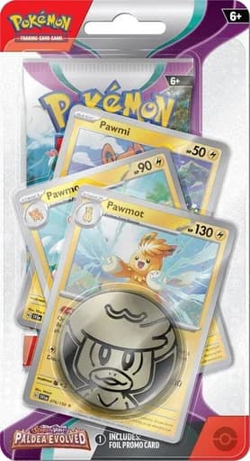 Paldea Evolved Premium Checklane Blister - Pawmot