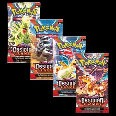 Obsidian Flames Booster Pack Art Bundle (Set of 4) – Booster Pack