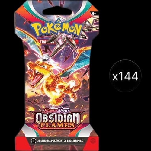 Obsidian Flames Sleeved Booster Pack Case – Booster Pack