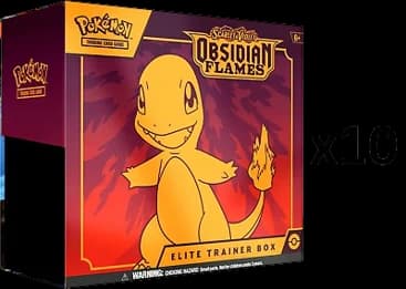 Obsidian Flames Elite Trainer Box Case