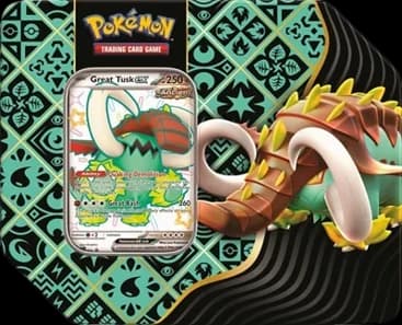 Paldean Fates Tin - Great Tusk ex
