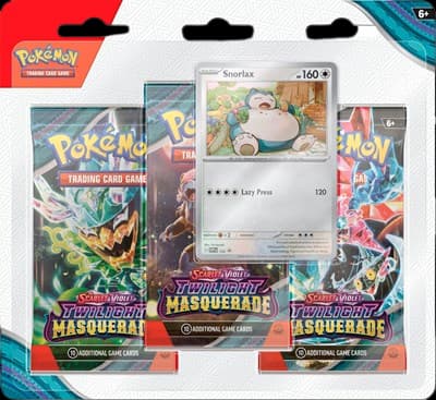 Twilight Masquerade 3-Pack Blister - Snorlax – Blister
