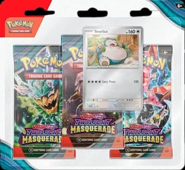 Twilight Masquerade 3-Pack Blister - Snorlax