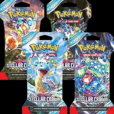 Stellar Crown Sleeved Booster Pack Bundle (Set of 4)