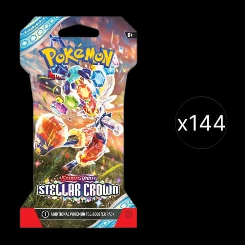Stellar Crown Sleeved Booster Master Carton – Booster Pack