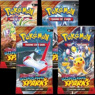 Surging Sparks Booster Pack Art Bundle (Set of 4) – Booster Pack