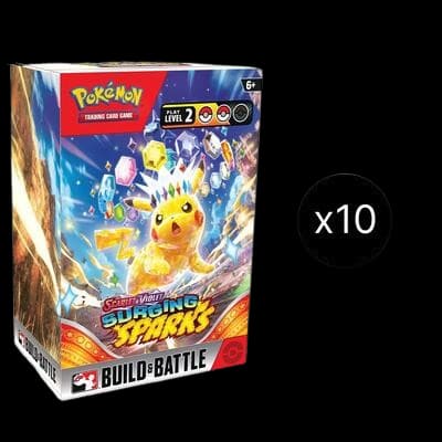 Surging Sparks Build & Battle Box Display – Build & Battle
