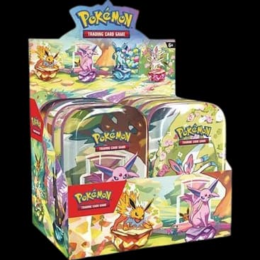 Prismatic Evolutions Mini Tin Display