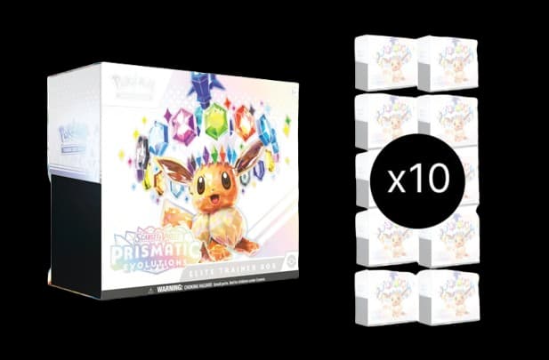 Prismatic Evolutions Elite Trainer Box Case – Elite Trainer Box