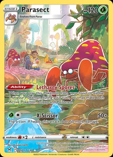 Parasect #TG01/TG30 Pokémon card