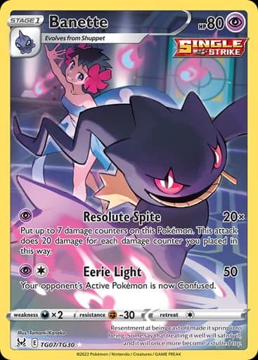 Banette #TG07/TG30 Pokémon card