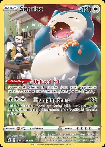 Snorlax #TG10/TG30 Pokémon card