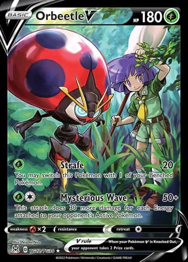 Orbeetle V #TG12/TG30 Pokémon card