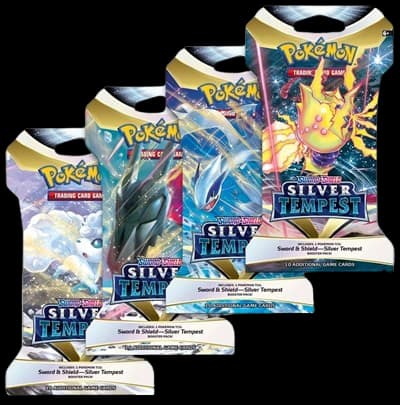 Silver Tempest Sleeved Booster Pack Art Bundle (Set of 4) – Booster Pack