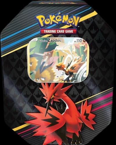 Crown Zenith Tin - Galarian Zapdos (International Version) – Tin