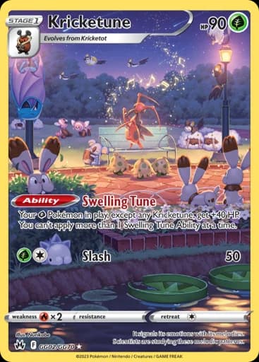 Kricketune #GG02/GG70 Pokémon card
