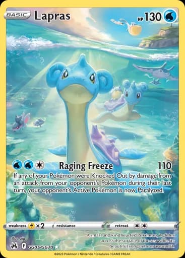 Lapras #GG05/GG70 Pokémon card