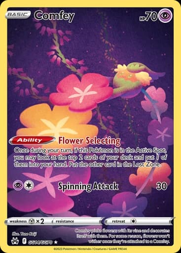 Comfey #GG14/GG70 Pokémon card