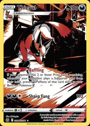 Thievul #GG17/GG70 Pokémon card