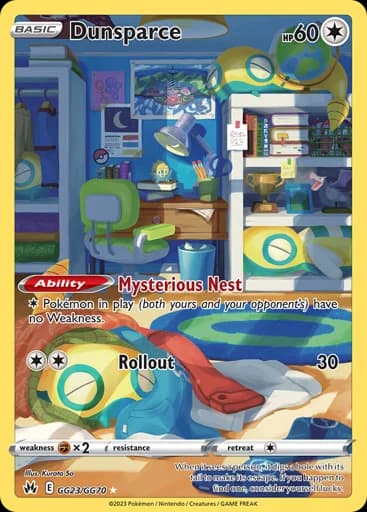 Dunsparce #GG23/GG70 Pokémon card