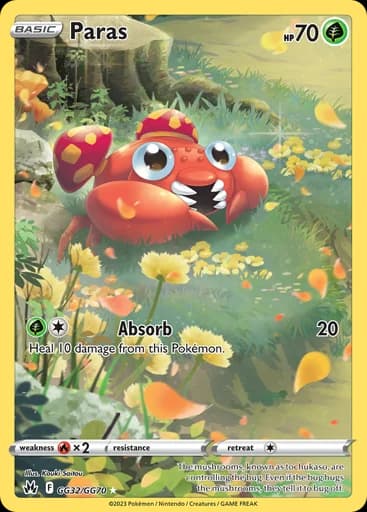 Paras #GG32/GG70 Pokémon card