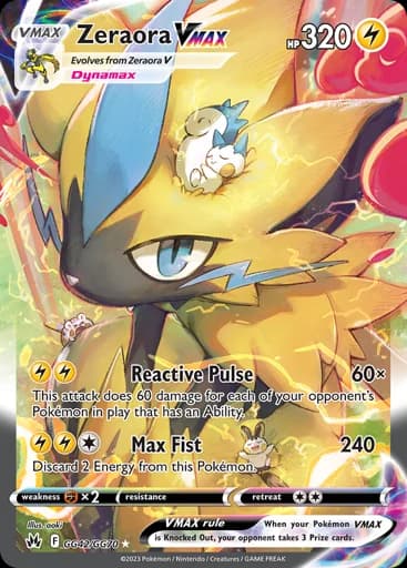 Zeraora VMAX #GG42/GG70 Pokémon card